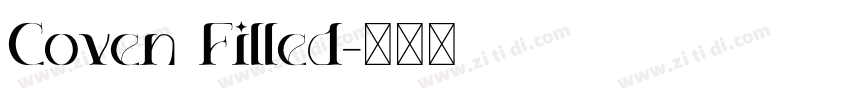 Coven Filled字体转换